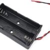 Electronic spices 2 x 3.7V 18650 Battery Holder, Battery Holder Case Wire Leads