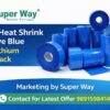Super Way PVC Heat Shrink Sleeve Blue for Lithium Battery Cell Pack Protection