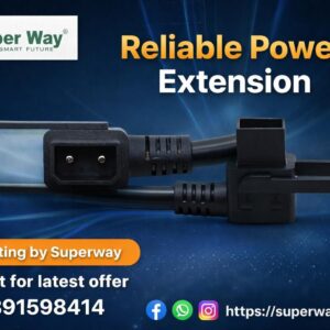 IEC C13 to C14 power extension cable for UPS, SMPS, server and computer power connection