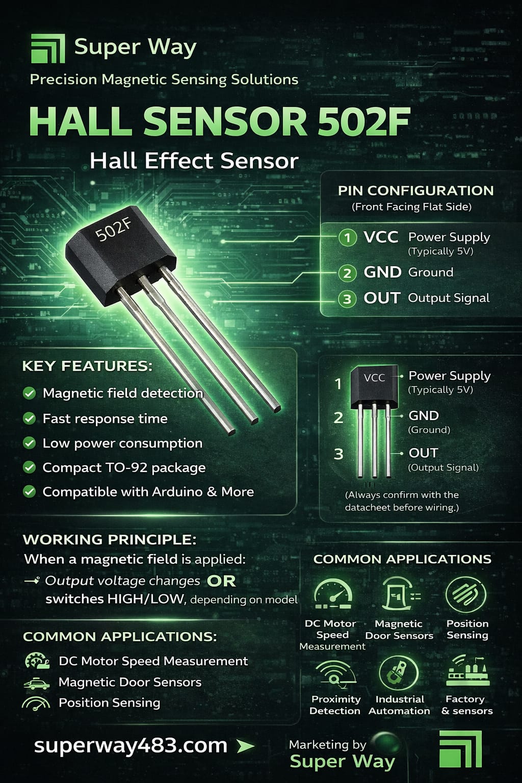 502F Hall Effect Sensor